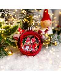 Коледни топки за украса на елха със снимка