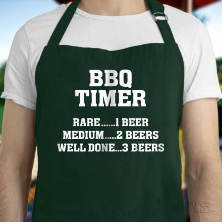 Забавна BBQ готварска престилка с надпис за подарък