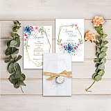 Луксозни сватбени покани с полски цветя