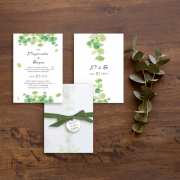 Сватбени покани в зелен цвят