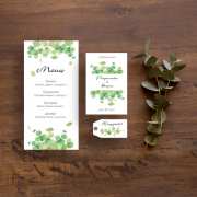 Сватбени покани в зелен цвят
