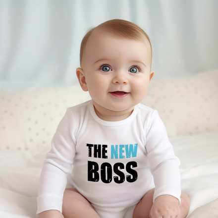 Боди с надпис - The New Boss