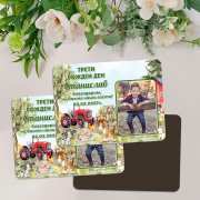 Магнити със снимка и животни от фермата – за подаръци Магнити със снимка и фермерски животни – подарък за гости на детски празник