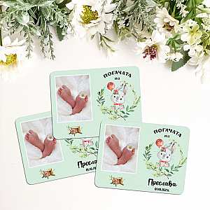 Магнити за бебешка погача на момиче