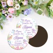 Магничета за кръщене и рожден ден с русалка Магнити за погача на момиче с русалка