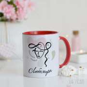 Чаша с принт за подарък на жена