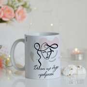 Чаша с принт за подарък на жена