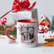 Коледна чаша със снимка за жена за подарък в Gifty.BG