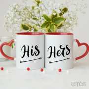 Комплект чаши за двойки "His" и "Hers" за подарък в Gifty.BG