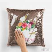 Възглавничка с име на момиче и Еднорог за подарък в Gifty.BG