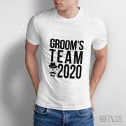 Тениски за ергенско парти с надпис по избор - Groom`s Team
