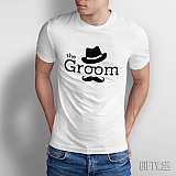 Тениска за младоженеца с надпис - The Groom